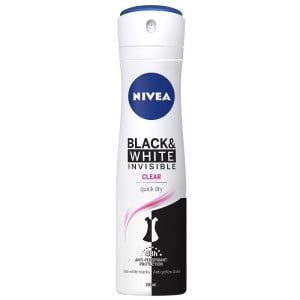 Deodorant anti-perspirant Spray 48H Black & White Invisible Clear, Nivea