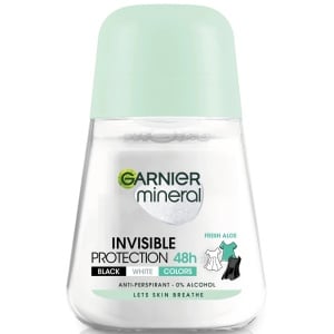 Deodorant Antiperspirant Roll-On pentru Femei, Invisible Protection Fresh Aloe 48h, Garnier 50 ml