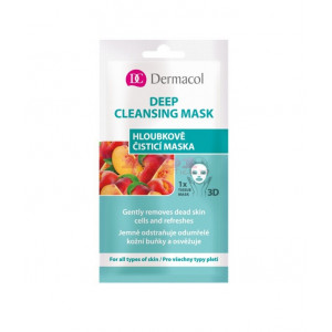 Dermacol deep cleansing mask masca revigoranta cu piersici pentru toate tipurile de ten thumb 1 - 1001cosmetice.ro