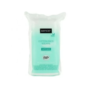 Sence | Dischete demachiante patrate 100% bumbac, sence, 50 bucati | 1001cosmetice.ro