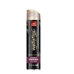Fixativ &amp; spuma, wella | Fixativ pentru par power hold putere 5 wellaflex black wella, 250 ml | 1001cosmetice.ro