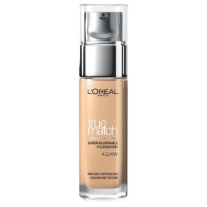 Fond de ten True Match/Accord Parfait, L'Oreal Paris, 4.D/4.W Golden Natural/Warm Undertone, 30 ml