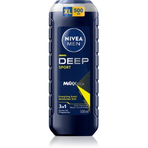 Nivea volume plumping spuma densa pentru volumul parului | Gel de dus 3 in 1, deep sport, nivea men, 500 ml | 1001cosmetice.ro