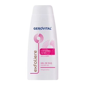 Corp, gerovital | Gel de dus, aha complex, exfoliere, gerovital, 400 ml | 1001cosmetice.ro