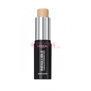 Loreal infaillible shaping highlighter iluminator stick gold is cold 502 thumb 3 - 1001cosmetice.ro