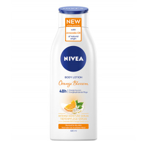Lotiune de corp cu serum intens hidratant și ulei natural de avocado, Orange Blossom, Nivea 400 ml