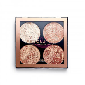 MAKEUP REVOLUTION HIGHLIGHTER AND BRONZER CHEEK KIT DONT HOLD BACK