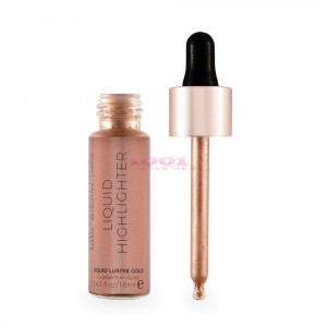 Makeup revolution liquid highlighter iluminator lustre gold thumb 2 - 1001cosmetice.ro