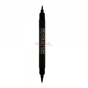 Makeup revolution london awesome double flick liquid eyeliner cu 2 capete thumb 1 - 1001cosmetice.ro