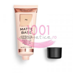 Makeup revolution matte base pore blurring full coverage fond de ten f6 thumb 3 - 1001cosmetice.ro