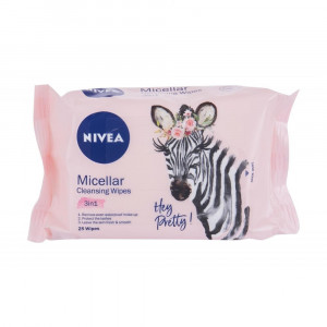 NIVEA 3IN1 SERVETELE DEMACHIANTE CU APA MICELARA 25 BUCATI