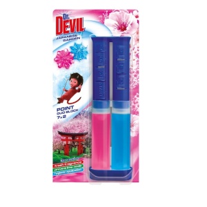 Baie, tomil | Odorizant gel wc 6+1 duo japanese garden dr devil, 65 ml | 1001cosmetice.ro
