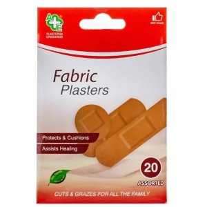 Ingrijire copii | Plasturi sterili a&e, pentru diverse intrebuintari, fabric plasters, forme diferite, set 20 bucati | 1001cosmetice.ro