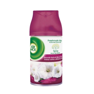Rezerva odorizant de camera Automatic Spray Smooth Satin si Moon Lily, Airwick, 250 ml