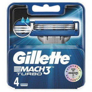 Rezerve aparat de ras Gillette Match3 Turbo, cutie 4 bucati