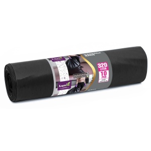 Saci menajeri Ultrarezistenti, 320L, 10 buc., LD-PE, 125x145 cm, Luxia 4013