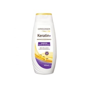 Sampon cu keratina si ulei de migdale pentru par degradat - Keratin+, Gerocossen 400 ml