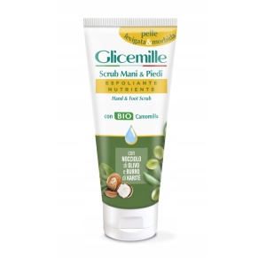 Crema maini | Scrub pentru mâini si picioare cu mușețel, glicerina si vitamina e, glicemille, 100 ml | 1001cosmetice.ro