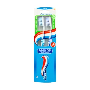 Set 2 periute de dinti Clean & Flex Medium, Aquafresh