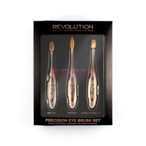 [Set 3 pensule makeup revolution precision eye brush pentru aplicarea fardului de pleoape - 1001cosmetice.ro] [2]