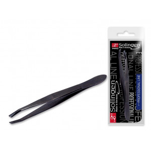 Solingen professional line penseta cu varf oblic slim 7338 yan black thumb 1 - 1001cosmetice.ro