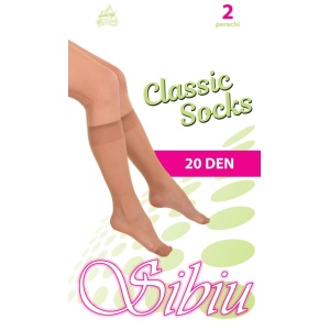 Dressuri / ciorapi dama, sibiu | Sosete poliamida, 20 den, negru, sibiu, 2 perechi | 1001cosmetice.ro