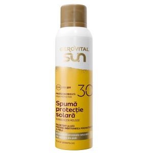 Produse plaja | Spuma cu protectie solara spf 30, gerovital sun, 150 ml | 1001cosmetice.ro