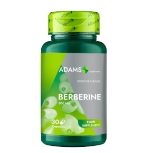 Suplimente Berberine pentru un stil de viata sanatos, Adams, 30 capsule