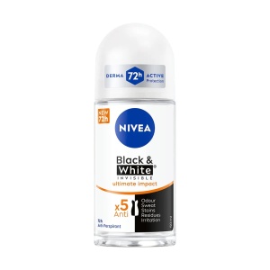 Spray &amp; stick dama, nivea | Antiperspirant roll-on, invisible black & white, ultimate impact, 72h nivea, 50 ml | 1001cosmetice.ro