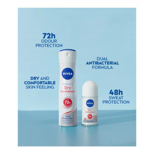 [Antiperspirant spray dry confidence 72h nivea, 150 ml - 1001cosmetice.ro] [2]