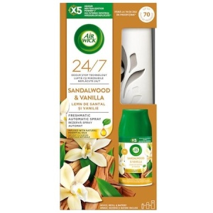 Odorizante camera | Aparat electric odorizant de camera + rezerva spray lemn de santal si vanilie 250 ml, air wick | 1001cosmetice.ro