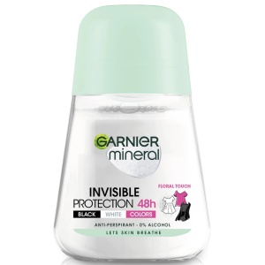 Deodorant Antiperspirant Roll-On pentru Femei, Invisible Protection Floral Touch 48h, Garnier 50 ml