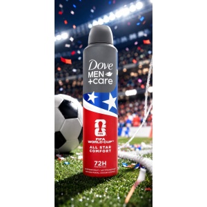 [Deodorant antiperspirant spray, all star comfort 72h, editie limitata fifa world cup, dove men, 250 ml - 1001cosmetice.ro] [2]