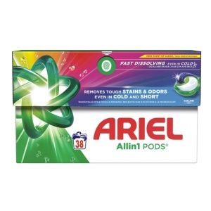 Detergenti de rufe | Detergent pentru haine, color, ariel, 38 capsule | 1001cosmetice.ro