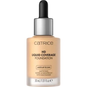 Fond de ten HD Liquid Coverage, Hazelnut Beige 36, Catrice, 30 ml