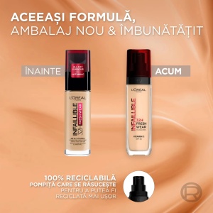 [Fond de ten rezistent la transfer l'oreal paris infaillible 32h fresh wear, warm 100, 30 ml - 1001cosmetice.ro] [3]