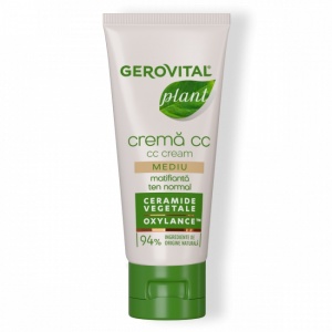 GEROVITAL PLANT POLIPLANT MICROBIOM PROTECT CREMA CC MATIFIANTA NUANTA MEDIU