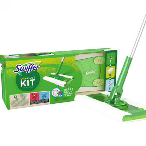 Kit de curatare dry + wet cu mop, 8 lavete uscate si 3 lavete umede, swiffer thumb 1 - 1001cosmetice.ro