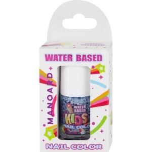 Ingrijire copii | Lac de unghii pe bază de apă pentru copii, sclipici albastru, manoard, 9 ml | 1001cosmetice.ro