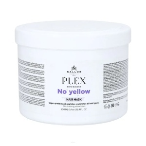 Tratament &amp; masti | Masca pentru par blond, plex no yellow cu proteine si peptide, kallos, 500 ml | 1001cosmetice.ro