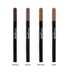 Maybelline xpress brow satin duo 2in1 powder/crayon dark brown thumb 3 - 1001cosmetice.ro