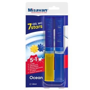 Curatenie, misavan | Odorizant pentru toaleta tip stampila 5 in 1, 7 stars, ocean, misavan, 65 ml | 1001cosmetice.ro