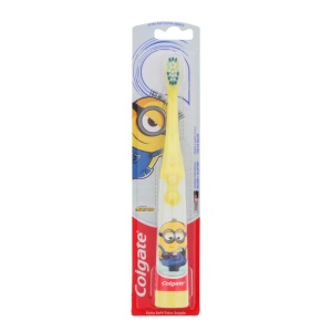 Periuta de dinti cu baterii, extra soft, Colgate Minions 3+