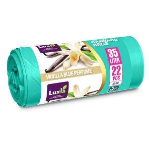Saci menajeri cu aroma Vanilla Blue 35L, cu urechi, 22 buc., HD-LD, Luxia 4072