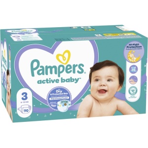[Scutece pentru copii, active babby nr.3, 6-10 kg., giant pack 90 bucati, pampers - 1001cosmetice.ro] [1]