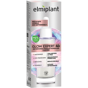 Ser antirid impotriva petelor pigmentare Glow Expert 4D, Elmiplant, 30ml