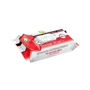 Bucatarie, spring line | Servetele antibacterial strong, doctor wipes, cu capac, pachet 72 bucati | 1001cosmetice.ro