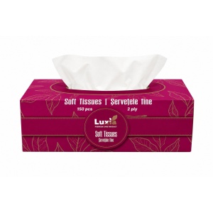 Camere | Servetele fine la cutie, 2 straturi, luxia, 150 bucati | 1001cosmetice.ro