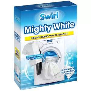 Servetele Mighty White Swirl pentru Protectia Culorilor - 12 Bucati