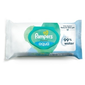 Pampers | Servetele umede pentru copii, pampers aqua harmonie, pachet cu capac, 48 bucati | 1001cosmetice.ro